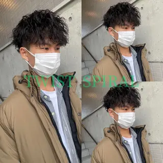 パーマ メンズ 大阪美容師 井上智博のヘアスタイル