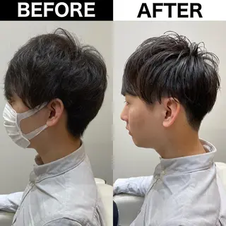 メンズ Soleria 田中慎一のヘアスタイル