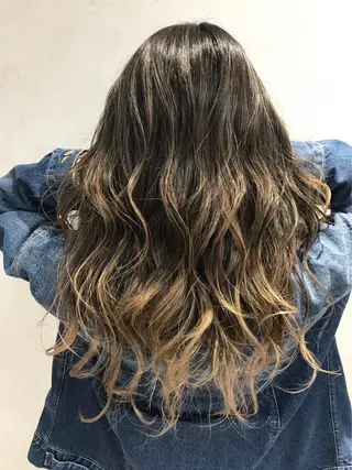 ロング メンズ縮毛矯正 ニュアンスパーマのヘアスタイル