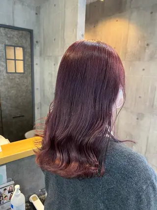 ロング カラー パーマ ヘアアレンジ キッズ マツエク・マツパ アイブロウ 韓国/顔周り/透明感 /レイヤー/ひなたのヘアスタイル