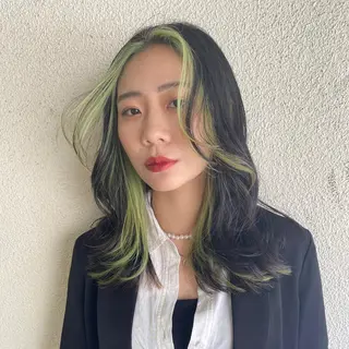 セミロング カラー Pia ツボイ ケイタのヘアスタイル
