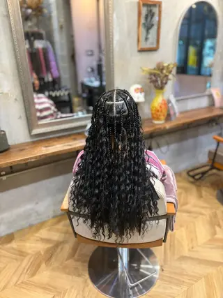 ロング ヘアアレンジ コーンロウ/ ブレイズ　大田竜也のヘアスタイル