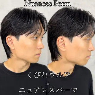 ショート カラー パーマ メンズ 森下 佑大のヘアスタイル