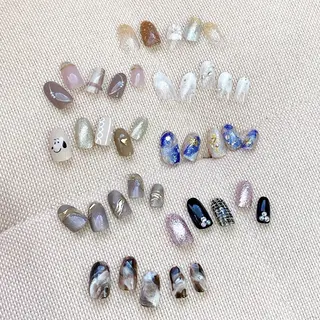 セミロング カラー パーマ ヘアアレンジ メンズ キッズ ネイル マツエク・マツパ Salon Ｋのネイルデザイン