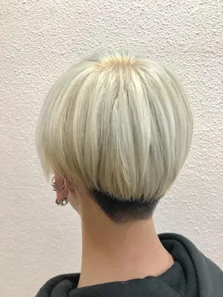 ショート カラー 髪質改善/美髪矯 正ヤマモトハルキのヘアスタイル