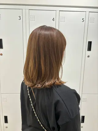 ミディアム カラー 似合わせ美髪ヘア✨ 天王寺．阿倍野🌈のヘアスタイル