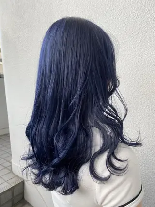 セミロング カラー ブリーチ koheiのヘアスタイル