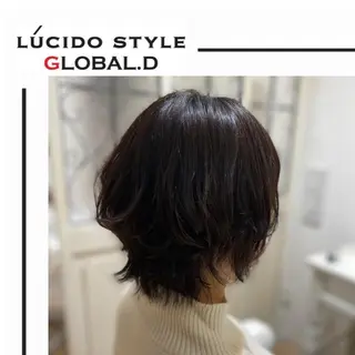 ショート カラー パーマ ヘアアレンジ メンズ キッズ ✂︎ショート、ボブ、 レイヤー🩵YUMIのヘアスタイル