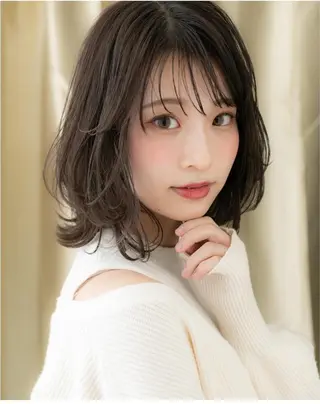 ミディアム パーマ 中野 雄介のヘアスタイル