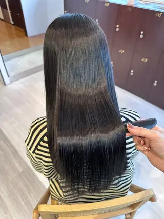 ロング パーマ ヘアアレンジ EARTH長岡店🩵 石原莉穂のヘアスタイル