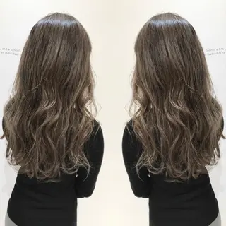 セミロング カラー 大橋 輝久のヘアスタイル
