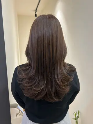 ロング カラー hub hair レイヤー/透明感のヘアスタイル