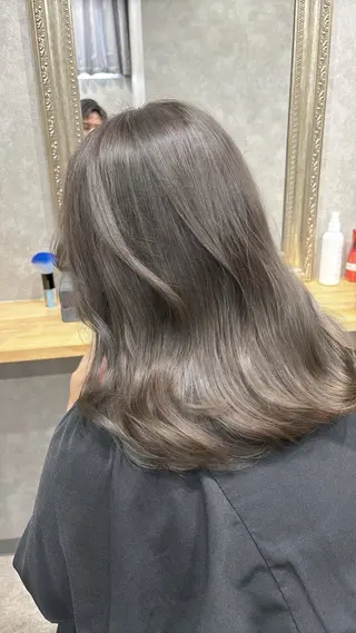 セミロング カラー 透明感カラー/ ブリーチ無し/RYOのヘアスタイル