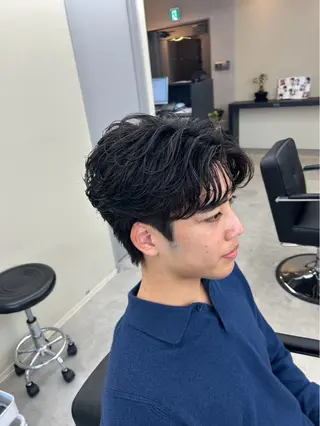 パーマ 【メンズ特化】 韓国風／歩夢🔥のヘアスタイル