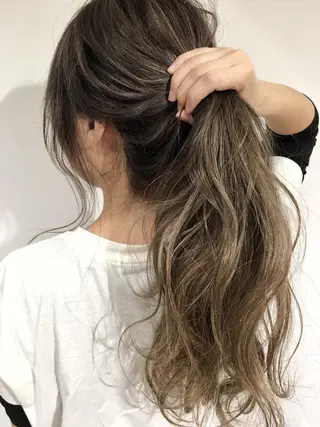 ロング ボブ/縮毛矯正 🌟梅田盛一🌟のヘアスタイル