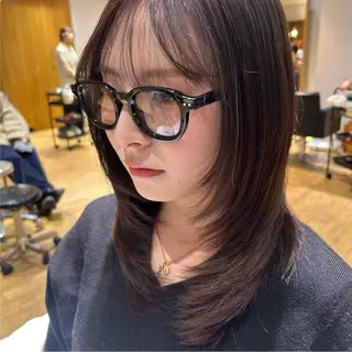 ミディアム 【パーマ🌀/暖色カ ラー🍷】ななこ🌴のヘアスタイル