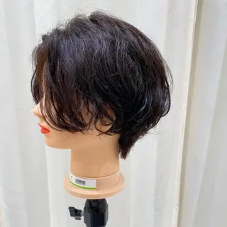 ミディアム カラー ウルフカット ハッシュカット/七海のヘアスタイル