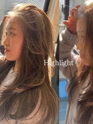 カラー レイヤーカット 大名　sakiのヘアスタイル