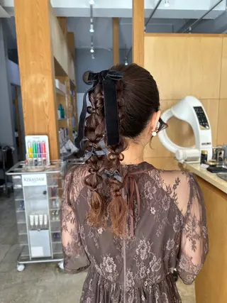 ミディアム miloc MOMOKAのヘアスタイル