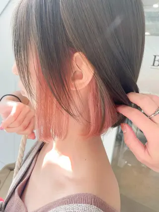 ミディアム カラー 縮毛矯正 髪質改善寺坂雄飛💐のヘアスタイル