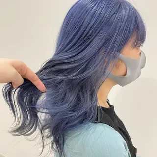 ロング カラー マンツーマン女性 美容師 奏のヘアスタイル