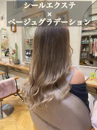 セミロング カラー エクステ指名No.1 【店長】橘田のヘアスタイル