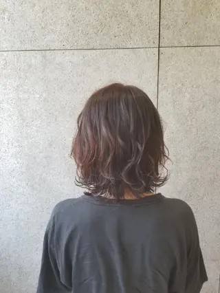 ミディアム カラー 🌿赤み消し/ 艶カラー落合　優🌿のヘアスタイル