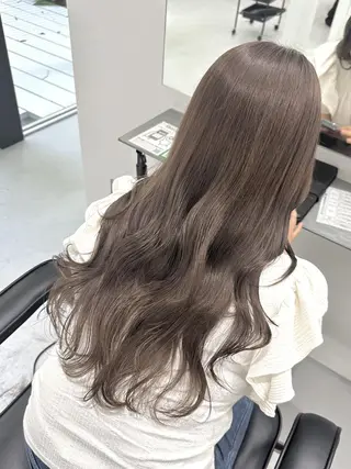ミディアム ピンクベージュ/新潟 万代/高橋桃葉🍑のヘアスタイル