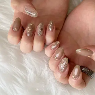 ネイル Ray. ／綺麗目ニュアンスのネイルデザイン