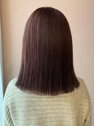 ミディアム カラー hub hair レイヤー/透明感のヘアスタイル