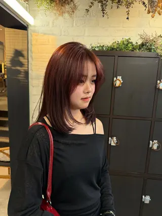 ミディアム テラダ ユウシン西金沢のヘアスタイル