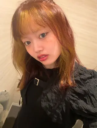 セミロング カラー カットモデル募集 suzUkaのヘアスタイル