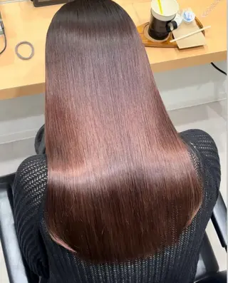 セミロング カラー 髪質改善ヘアケア 艶髪特化/上田のヘアスタイル