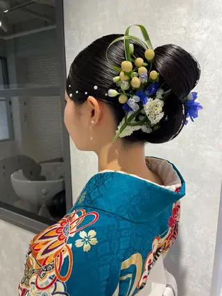 ロング カラー ヘアアレンジ arrow🖤 もえみのその他イメージ