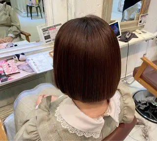 ショート カラー 髪質改善/艶カラー 🎀レイヤーカットのヘアスタイル