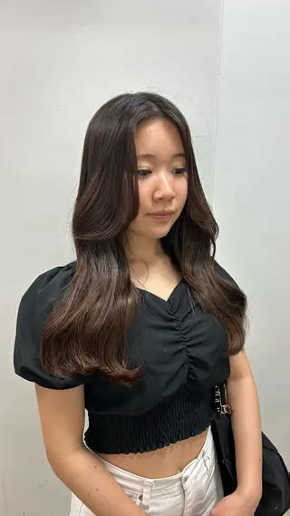 ロング カラー パーマ ヘアアレンジ メンズ キッズ 盛れ韓国ハイトーン 🎀Himari🎀のヘアスタイル