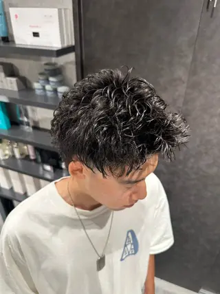 ショート パーマ メンズ メンズヘア静岡 ✂︎Ryuheiのヘアスタイル