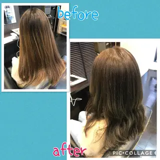 ロング カラー 藤本 麻衣のヘアスタイル