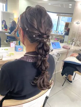 ヘアアレンジ ゆるふわパーマ🌼 アレンジ🌼リョウカのヘアスタイル