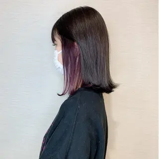 ミディアム ブリーチカラー💛 石川慧南のヘアスタイル