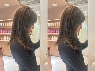 ミディアム カットモデル募集 長谷川のヘアスタイル