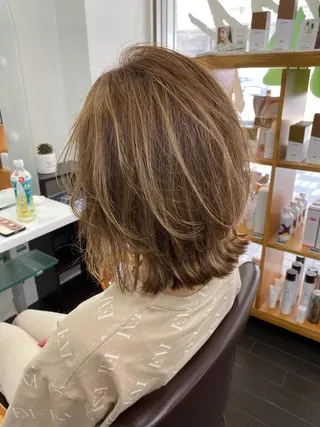 ミディアム カラー 🗻飯田誠也🗻 カットカラー得意のヘアスタイル