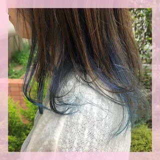 セミロング カラー 🍒前川 🍒のヘアスタイル