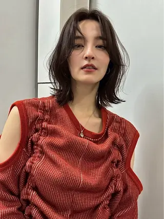 ミディアム 🩵縮毛矯正・ボブ 岩原朋也🩵のヘアスタイル