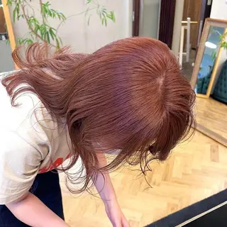 セミロング カラー パーマ ヘアアレンジ メンズ キッズ ネイル マツエク・マツパ アイブロウ 前川 朋香のヘアスタイル