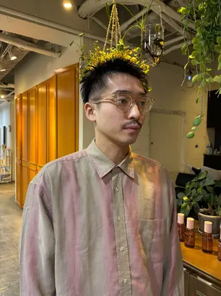 ショート メンズ デザインパーマ🌀 KAISEIのヘアスタイル