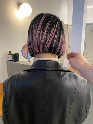 ショート カラー 透明感カラー/中崎町 fukaのヘアスタイル