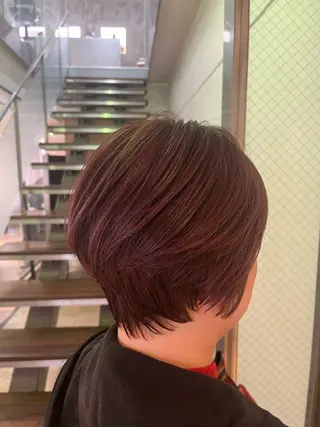 ショート 大人カラー✳︎ボブ 横関由美のヘアスタイル