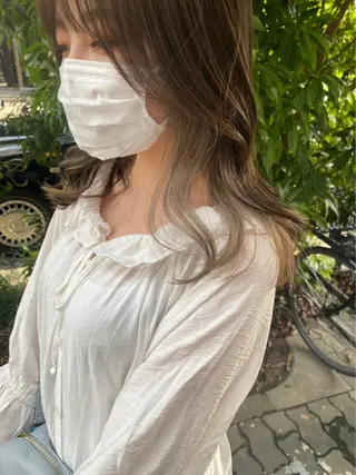 セミロング 亀川蓮 Agu hairのヘアスタイル