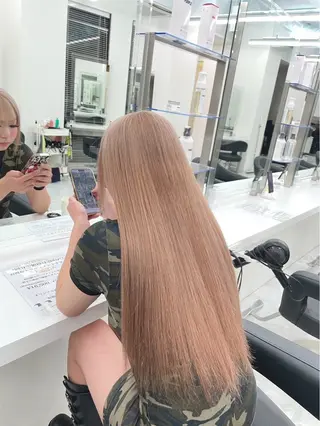 ロング 🎵ハイトーン/ ブロンド⭐️MANAのヘアスタイル